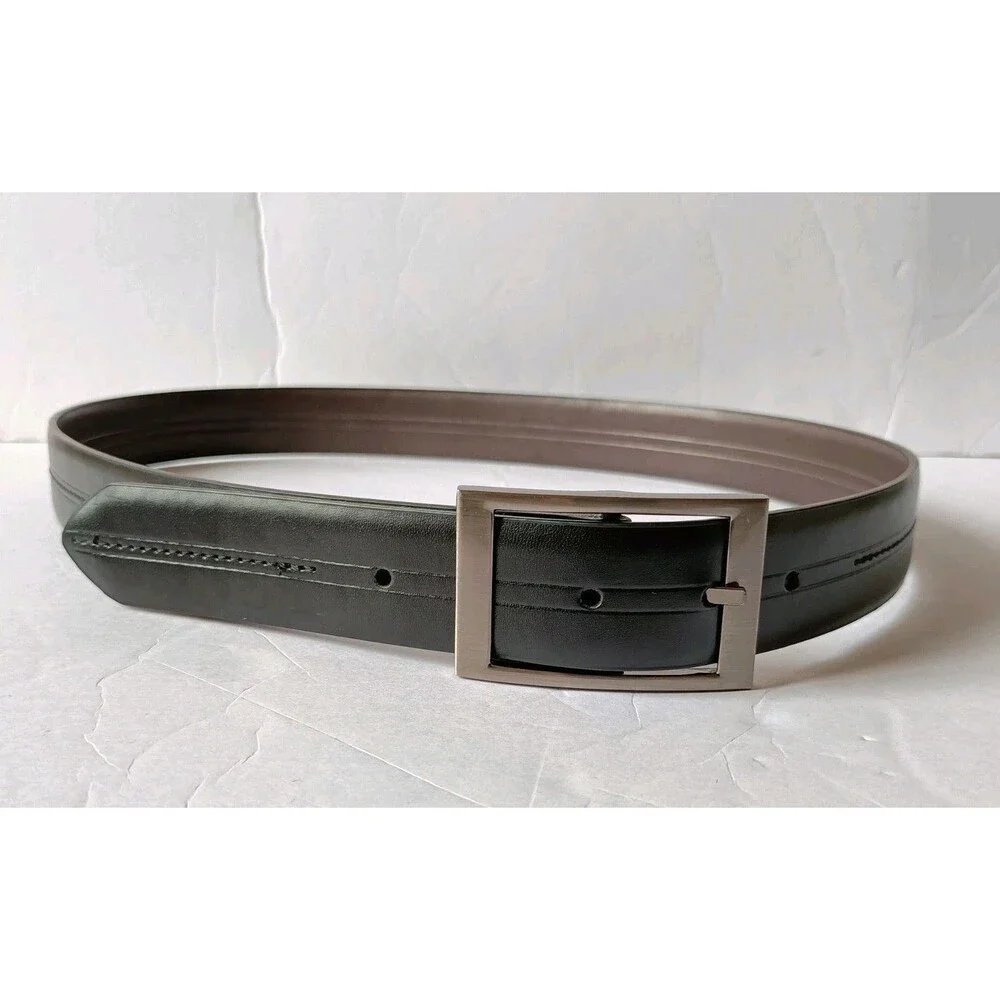 Beverly Hills Polo Club Belt Men's 36 Bonded Leather Black Adjustable
